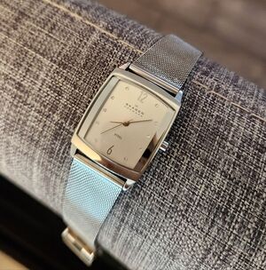 Skagen Silver Square Face Watch